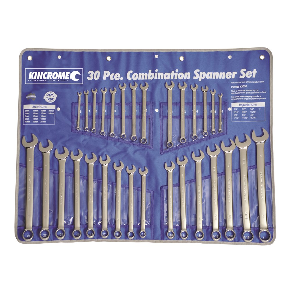 KINCROME KIN-30PCE COMBO SPAN SET AF/MET